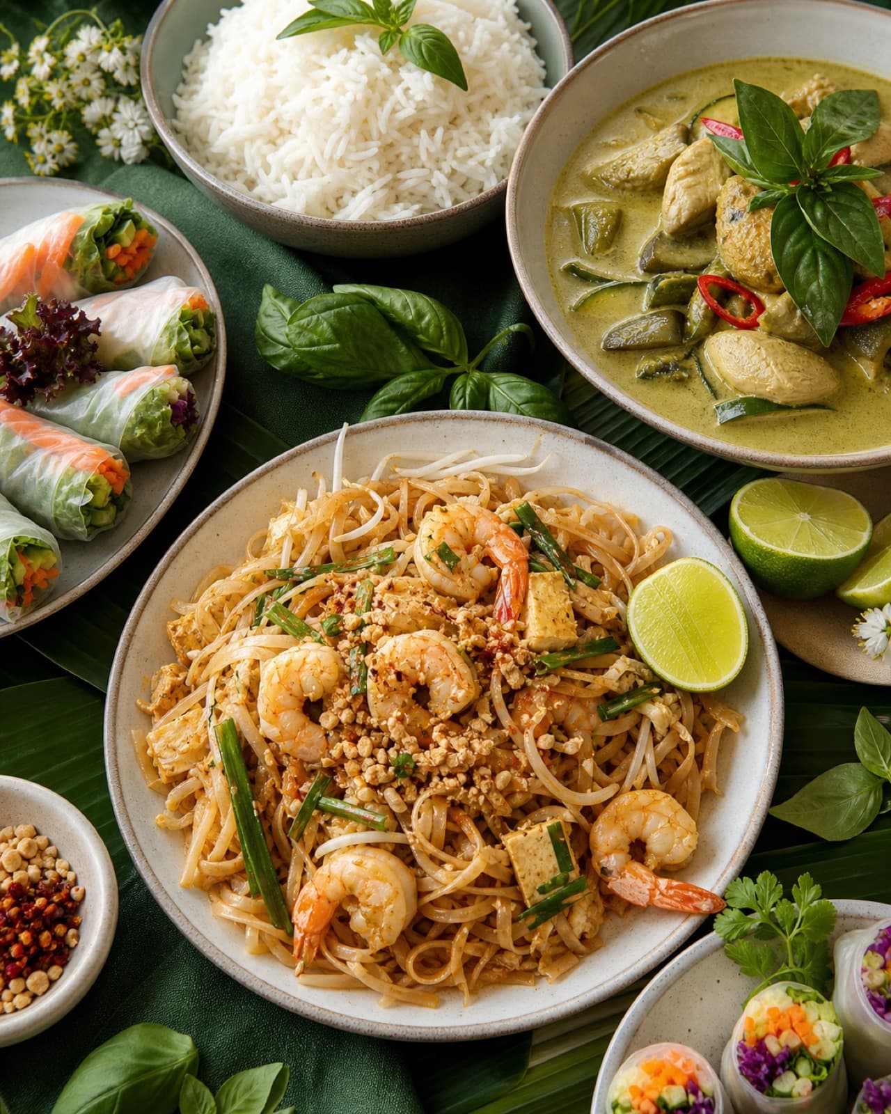Thai catering for Toronto offices and events menu spread