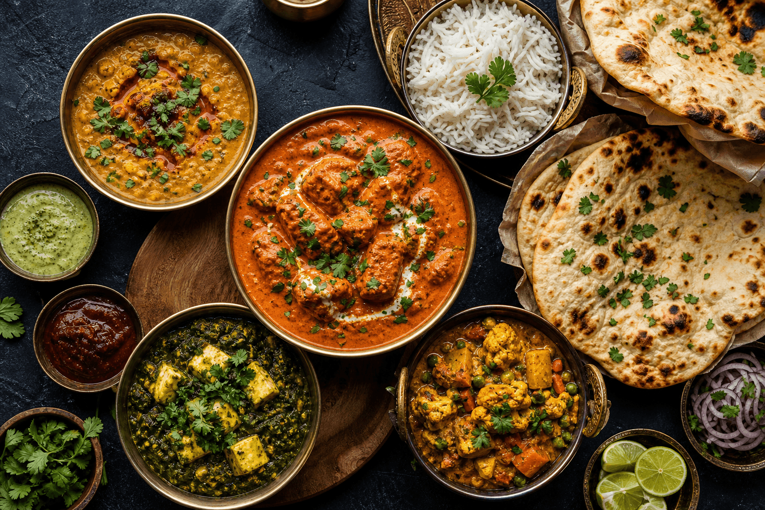 Indian catering for Toronto offices and events menu spread