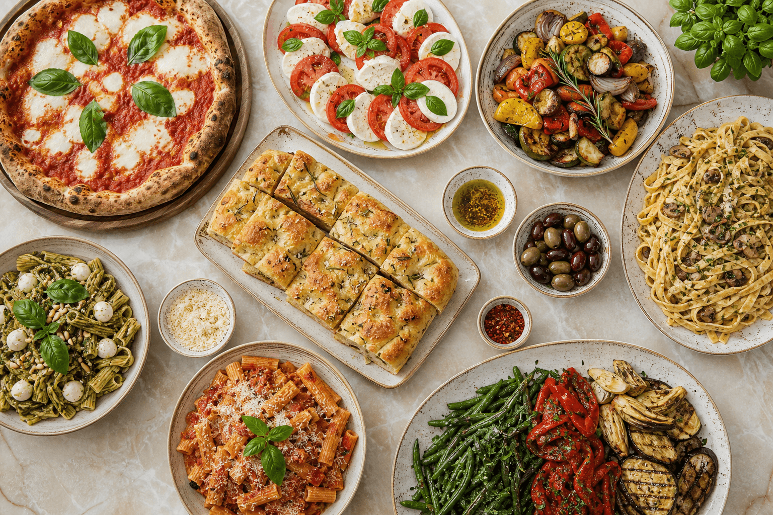 Colleagues coordinating a workplace meal