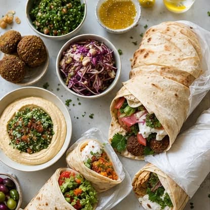 Tut's Egyptian Street Food food