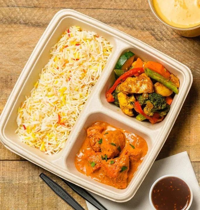 Serving example for Global Festive Butter Chicken from Chefry’s 2026 menu