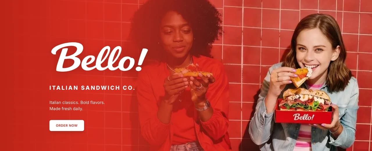 Official Bello! Italian Sandwich Co. brand image
