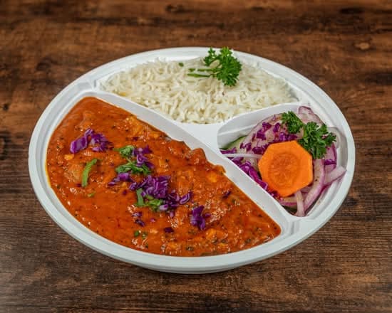 Dal Makhni With Garlic Cheese Naan from Saffron Mahal Indian Cuisine